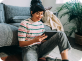 Woman with tablet